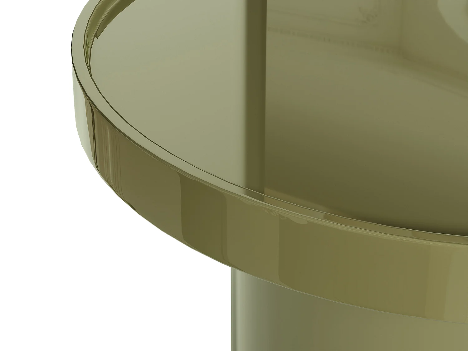 Table basse en MDF - Kaki laqué - SYBEVA