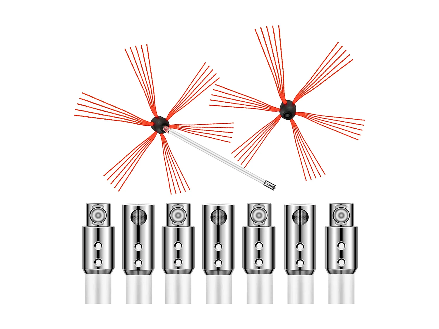 Brosse de Cheminée Kit  SucceBuy, 66 cm, Nylon Sooteater, 110V, Puissant