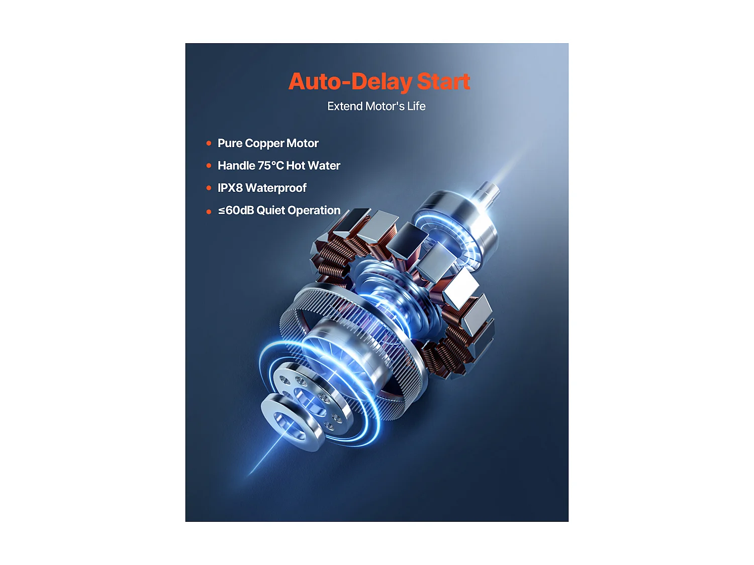 Pompe de Macération pour Évier de Cuisine 500 W, Débit 110 L/min, Hauteur 8 m, Idéale pour Évacuation des Eaux Usées de Cuisine, Sous-Sol, Douche, Évier