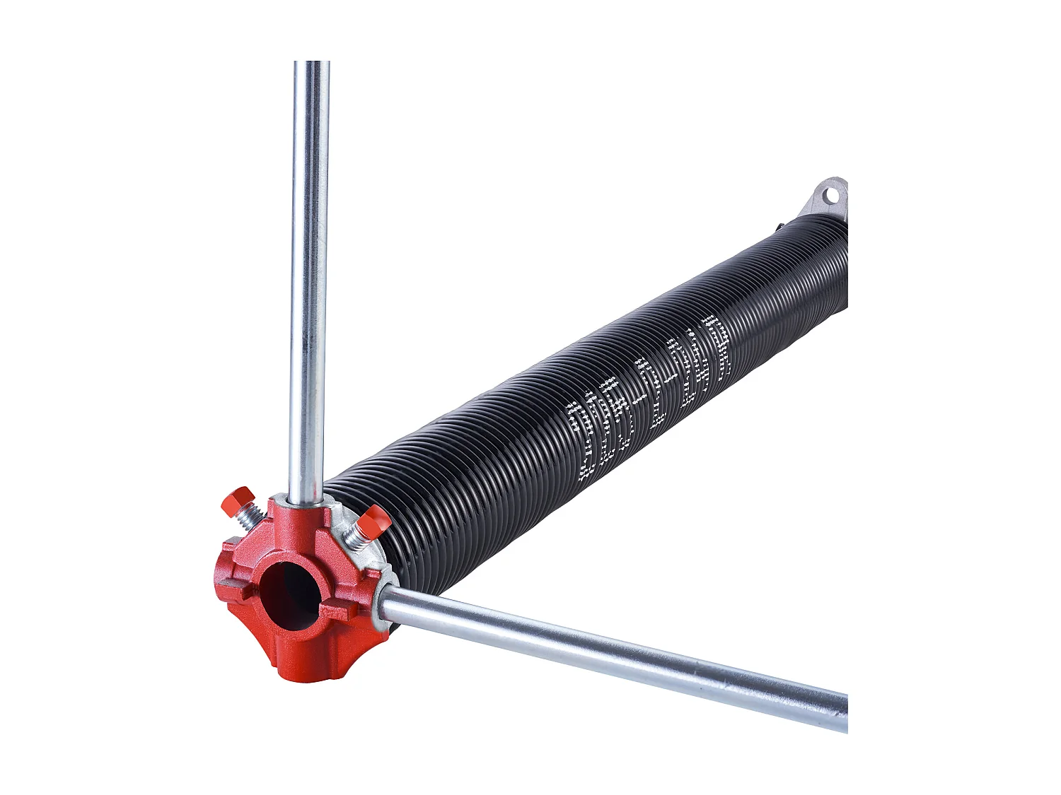 Molle di Torsione SucceBuy per Porta del Garage - Coppia, 0.6 x 5 x 61cm, con Barre di Avvolgimento, Rivestimento Nero Elettroforetico per una Sostituzione Facile