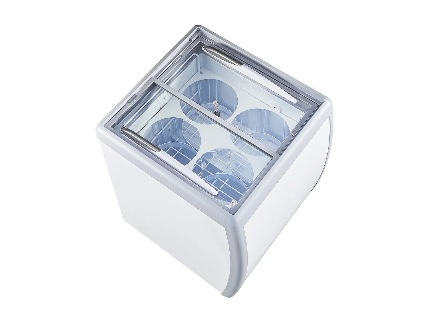 Vitrine Réfrigérée à Crème Glacée SucceBuy Vitrine à Glaces Gelato Commerciale 158L