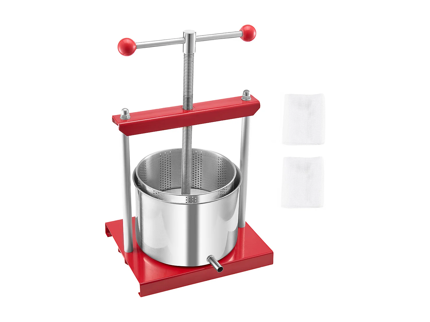 Pigiama Manuale per Frutta SucceBuy, 6 L in Acciaio Inossidabile da Cucina, per la Produzione di Vino