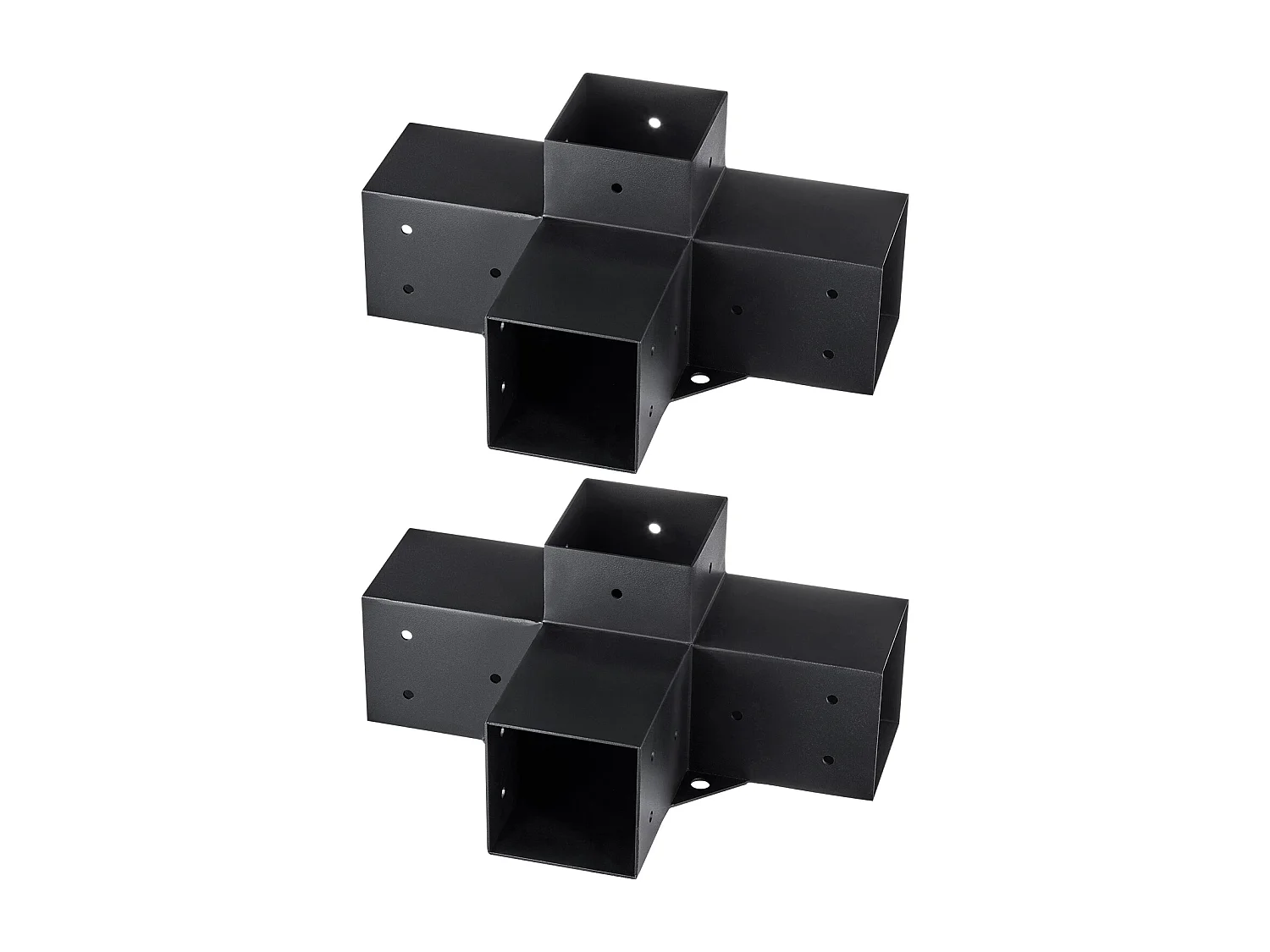 Kit de Support de Pergola SucceBuy 10.16 x 10.16cm 3,6x3,6 Intérieur, 4 Voies pour Menuiserie DIY