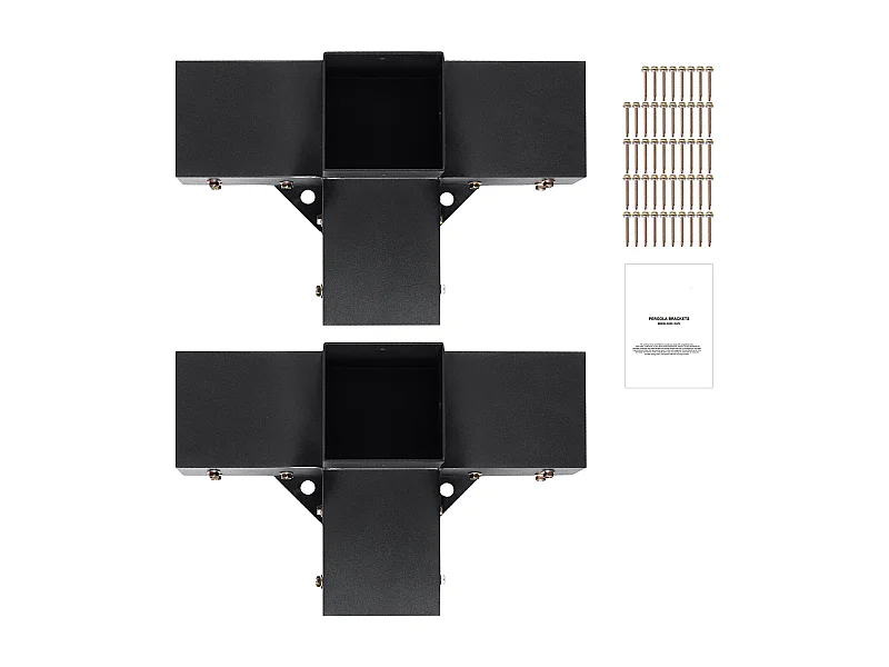 Kit Di Supporto Per Pergolato SucceBuy 10,16 x 10,16 cm 3,6 x 3,6 Interno, 4 Vie Per Falegnameria Fai Da Te