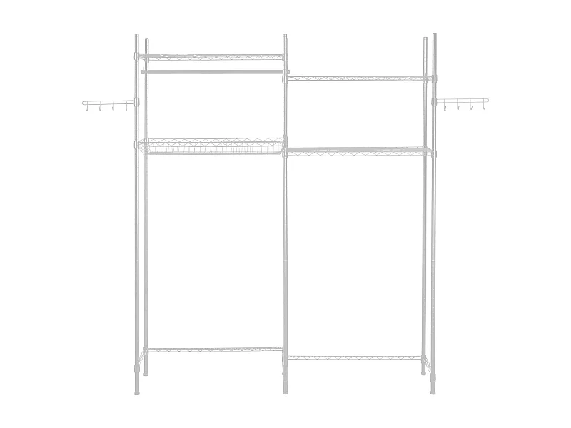 Étagère de Rangement SucceBuy, pour Lave-Linge et Sèche-Linge, à 4 Niveaux Blanc, pour Lave-Linge et Sèche-Linge