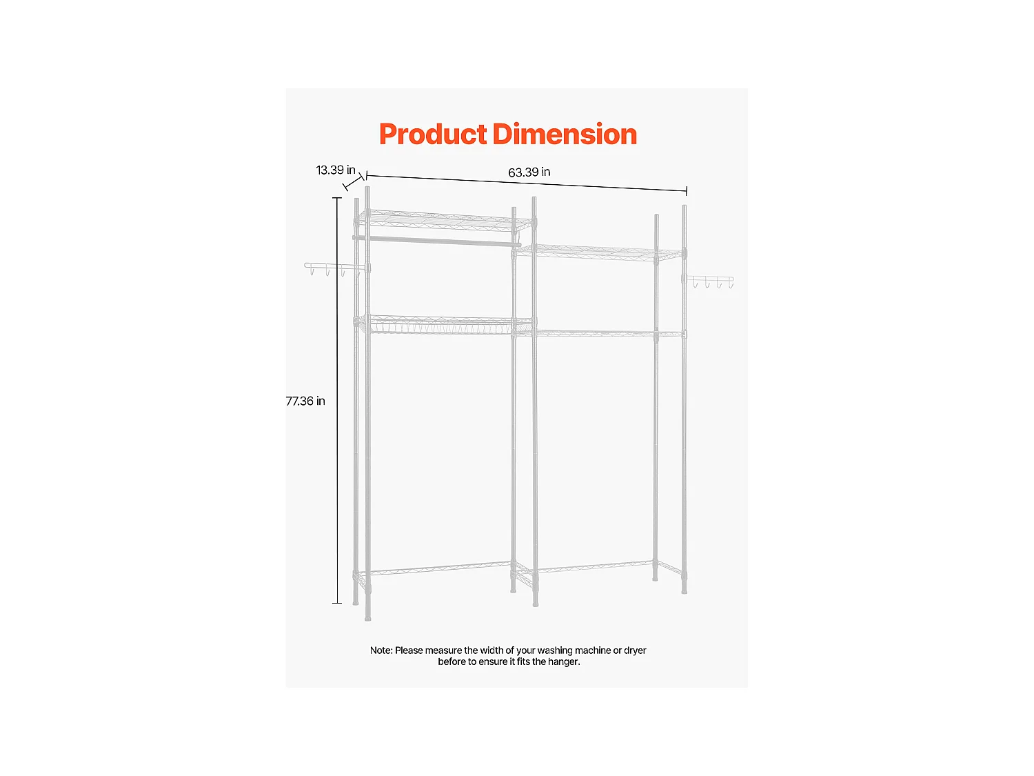 Étagère de Rangement SucceBuy, pour Lave-Linge et Sèche-Linge, à 4 Niveaux Blanc, pour Lave-Linge et Sèche-Linge