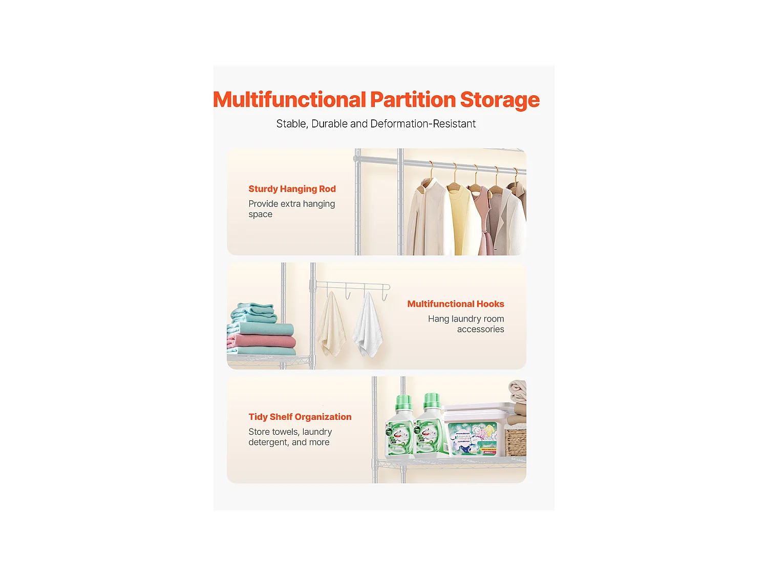 Étagère de Rangement SucceBuy, pour Lave-Linge et Sèche-Linge, à 4 Niveaux Blanc, pour Lave-Linge et Sèche-Linge