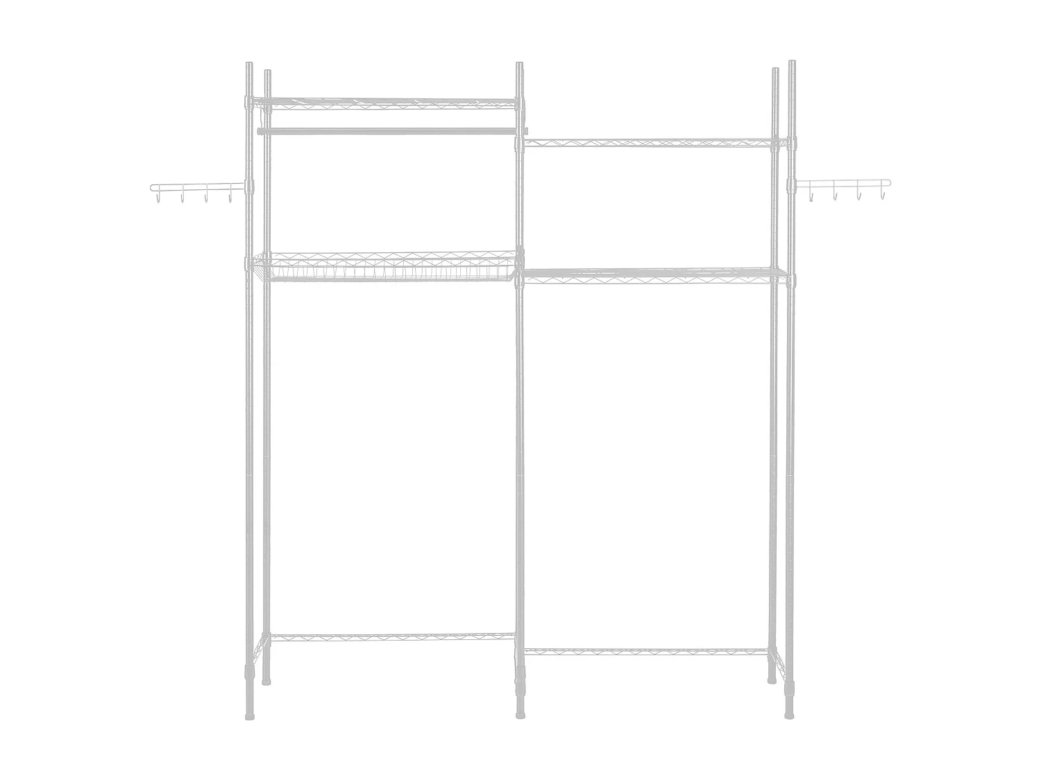 Ablagefach SucceBuy für Waschmaschine und Trockner, 4 Ebenen, Weiß, für Waschmaschine und Wäschetrockner