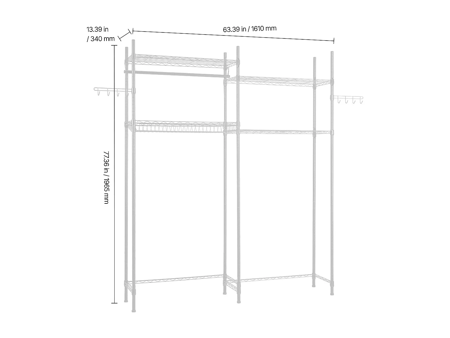 Ablagefach SucceBuy für Waschmaschine und Trockner, 4 Ebenen, Weiß, für Waschmaschine und Wäschetrockner