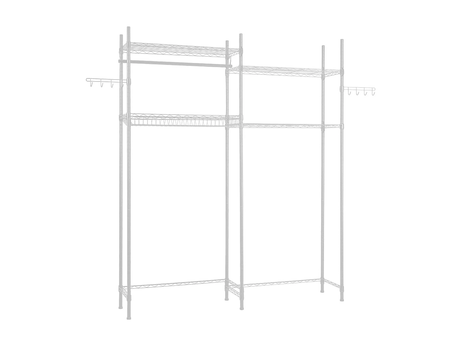 Ablagefach SucceBuy für Waschmaschine und Trockner, 4 Ebenen, Weiß, für Waschmaschine und Wäschetrockner