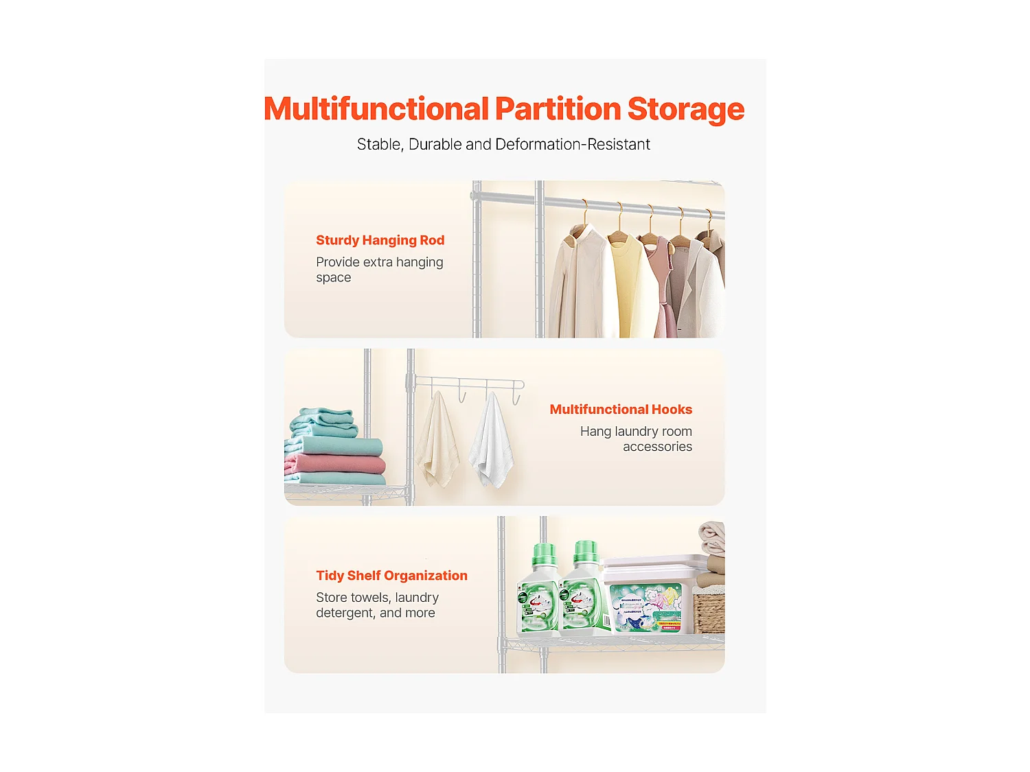 Étagère de Rangement SucceBuy, pour Lave-Linge et Sèche-Linge, à 5 Niveaux Blanc, pour Lave-Linge et Sèche-Linge