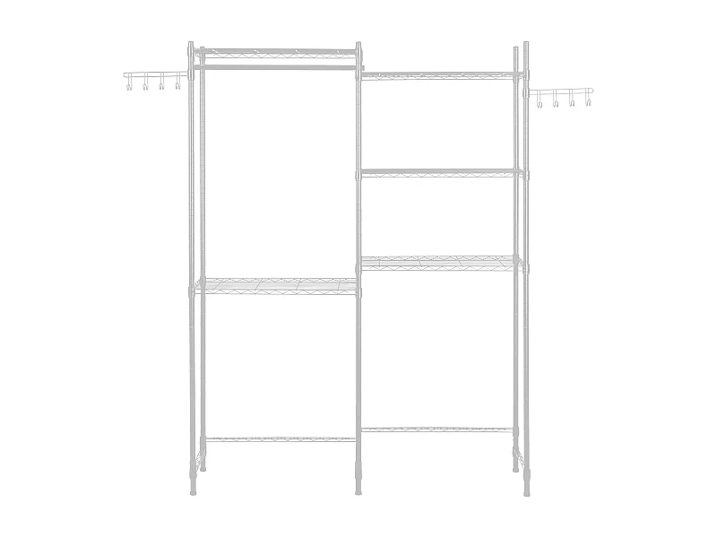 Étagère de Rangement SucceBuy, pour Lave-Linge et Sèche-Linge, à 5 Niveaux Blanc, pour Lave-Linge et Sèche-Linge