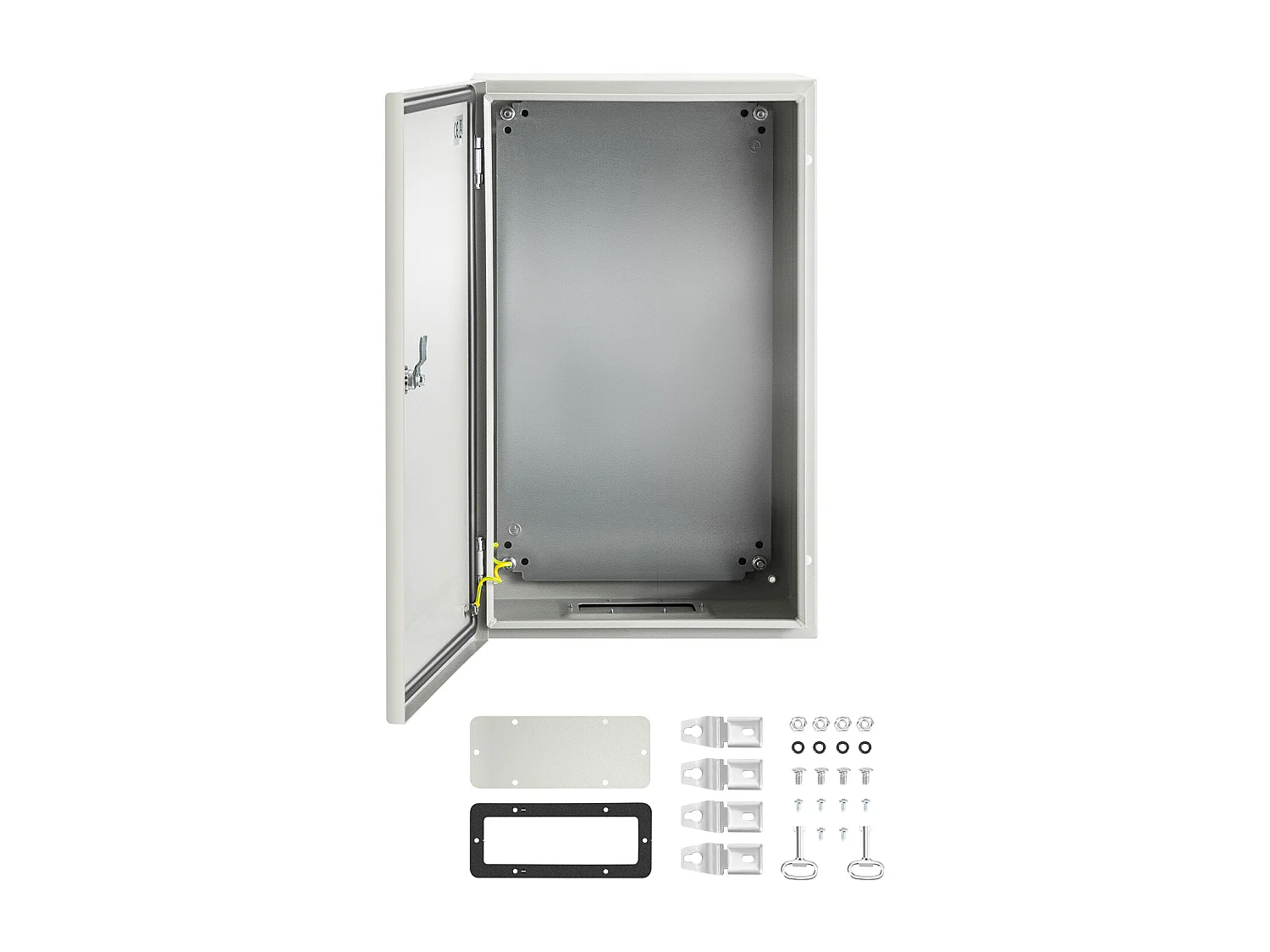 Caixa Elétrica de Aço SucceBuy, 30 x 30 x 20 cm, Caixa de Aço ao Carbono IP65, com Dobradiças Duráveis e Fitas de Vedação