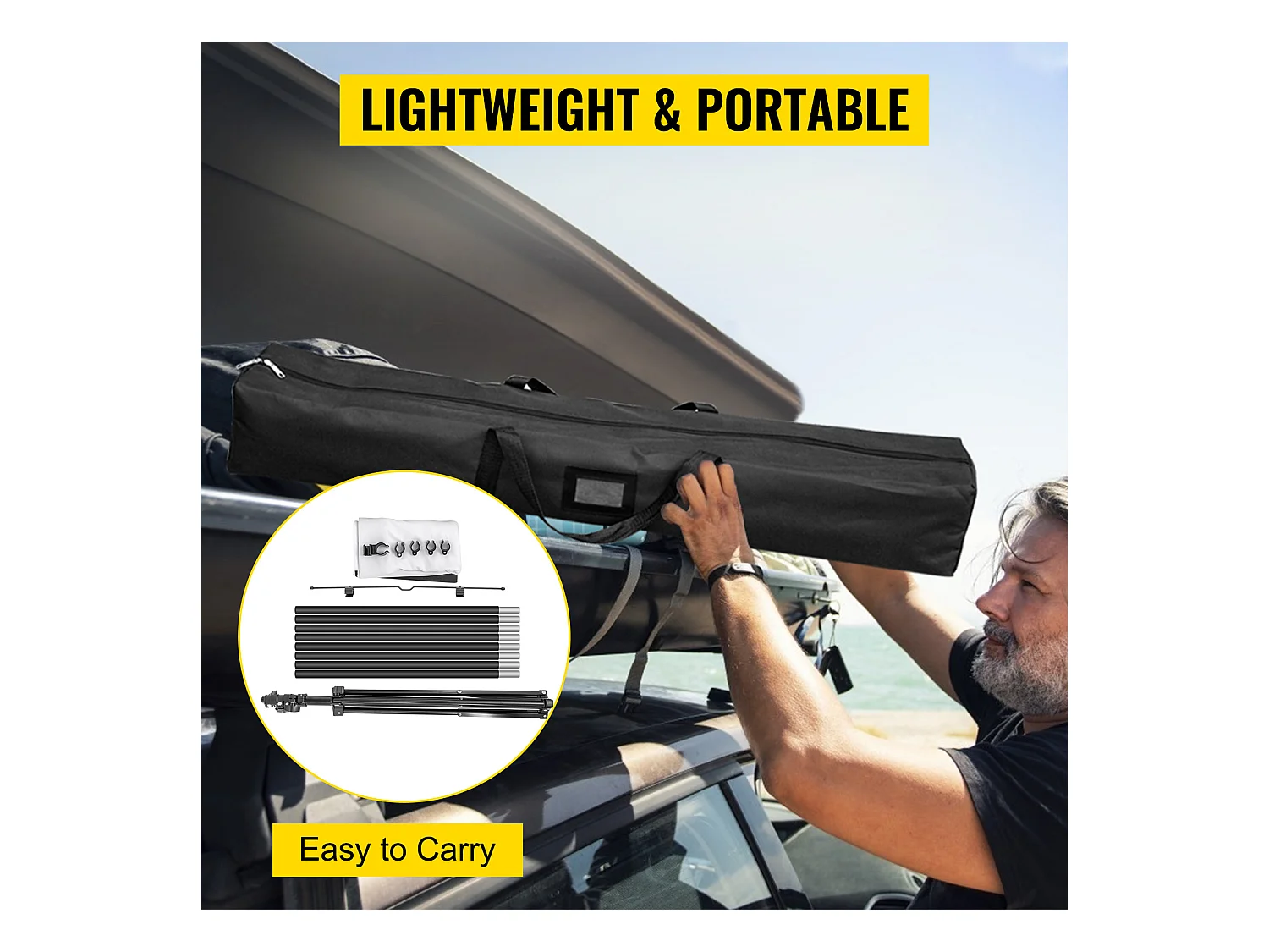 Support pour Écran de Projection SucceBuy sur Trépied 177.8CM 4K HD 16:9 Home Cinema Portable