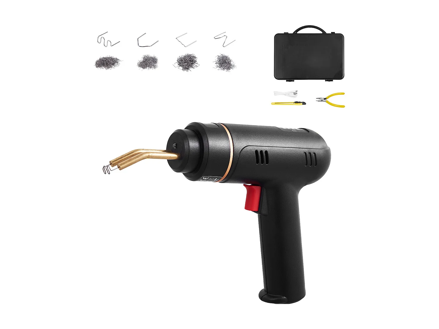 Pistolet de Soudage, SucceBuy Kit de Pistolet de Soudage Plastique Sans Fil 120 W avec 400 Agrafes pour Réparation