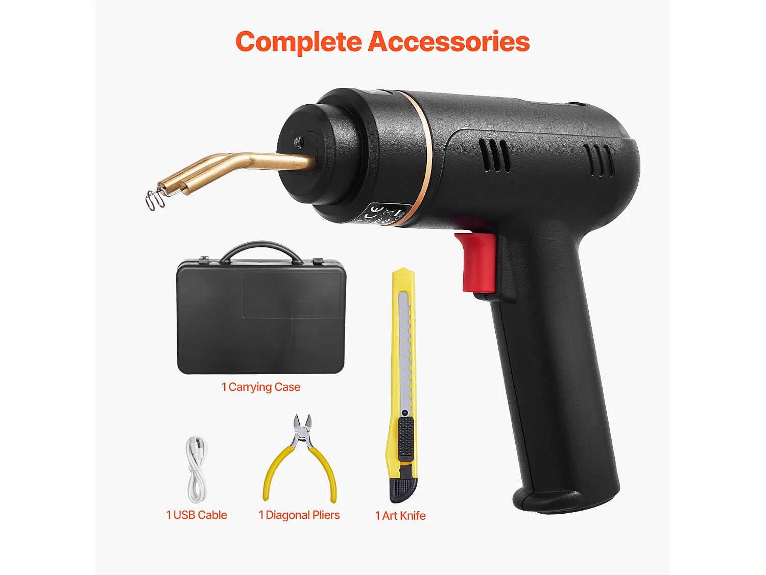 Pistolet de Soudage, SucceBuy Kit de Pistolet de Soudage Plastique Sans Fil 120 W avec 400 Agrafes pour Réparation