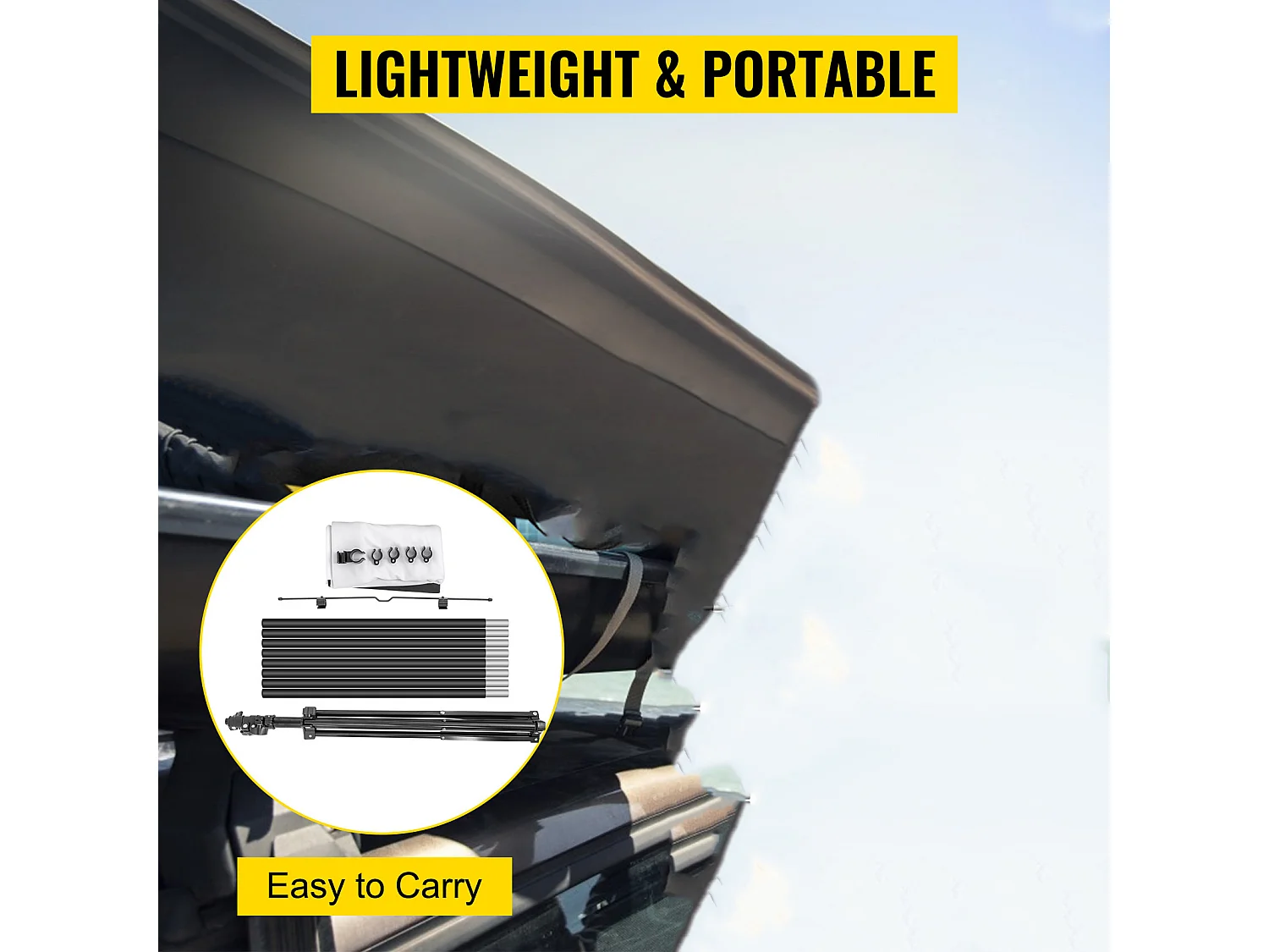 Projectiescherm SucceBuy op Statief met Standaard 152.4cm 4K HD 16:9 Draagbaar voor Binnen en Buiten Thuisbioscoop Spellen Kantoor