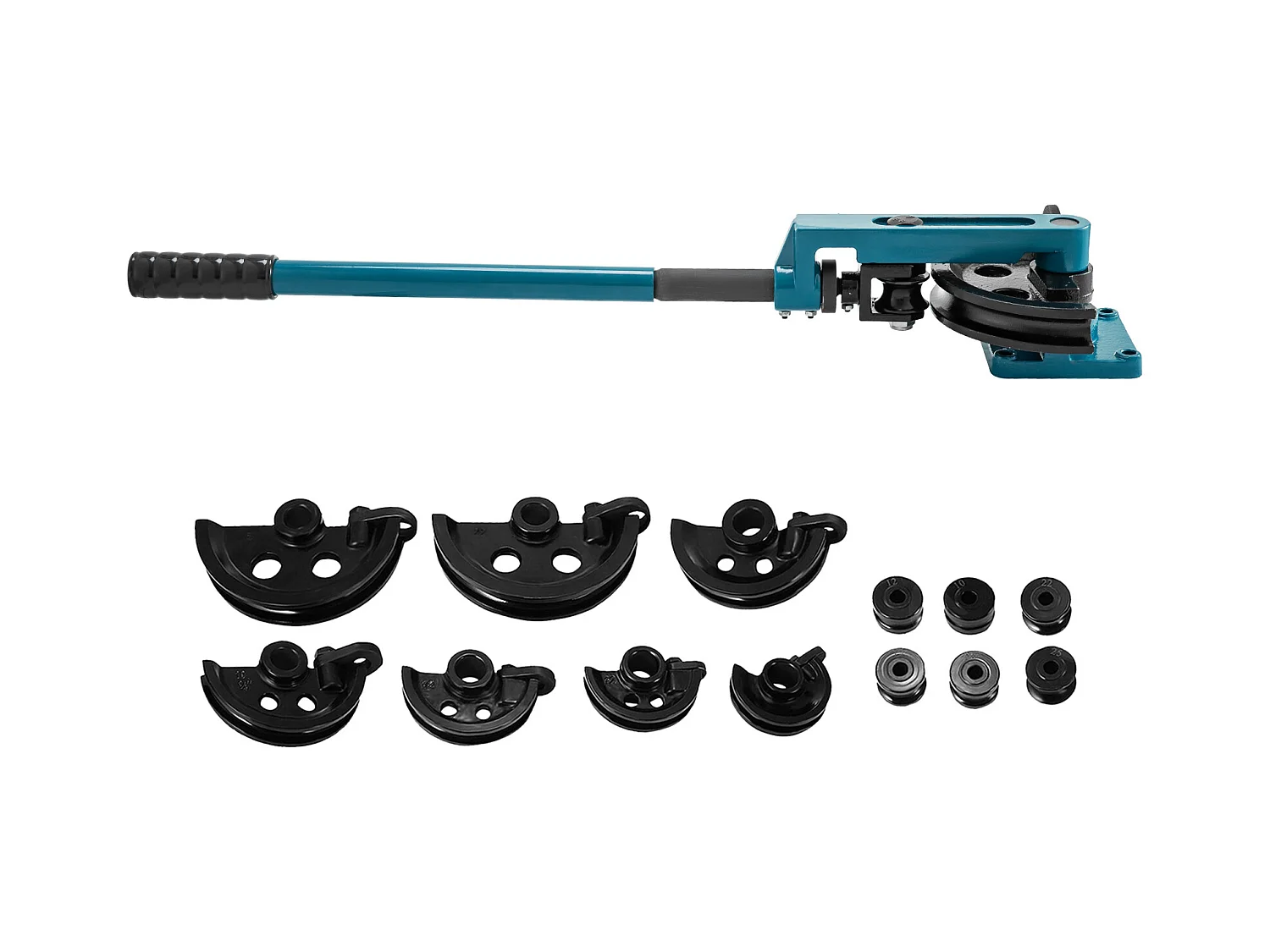 Cintreuse Manuelle de Tubes SucceBuy 10-25mm, Ensemble de Cintreuses de Tubes avec 7 Matrices, en Acier avec Matrices