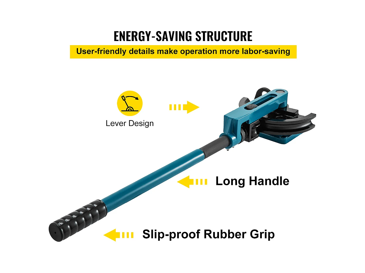 Cintreuse Manuelle de Tubes SucceBuy 10-25mm, Ensemble de Cintreuses de Tubes avec 7 Matrices, en Acier avec Matrices