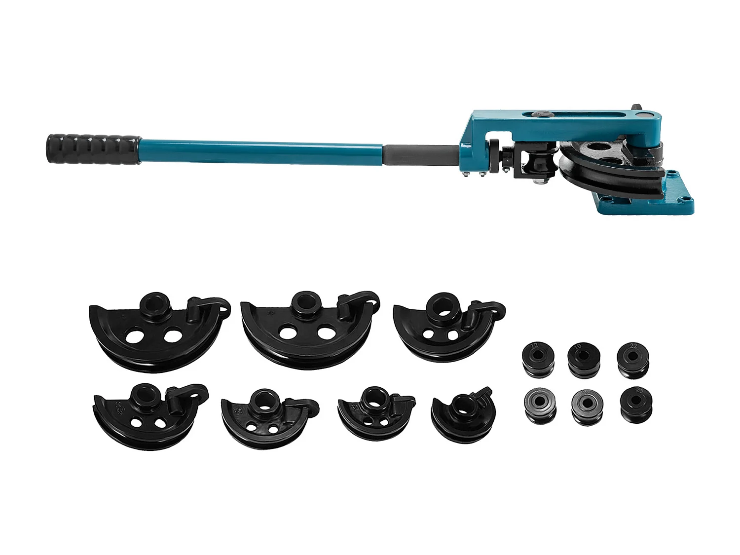 Cintreuse Manuelle de Tubes SucceBuy 10-25mm, Ensemble de Cintreuses de Tubes avec 7 Matrices, en Acier avec Matrices