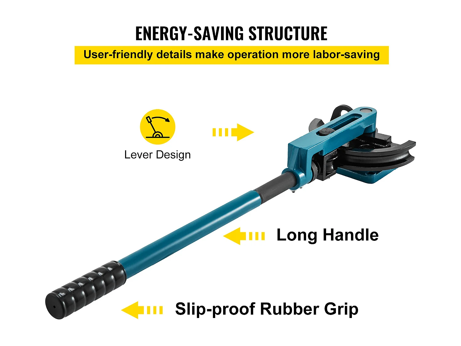 Curvadora Manual de Tubos SucceBuy 10-25mm, Conjunto de Curvadoras de Tubos con 7 Matrices, en Acero con Matrices