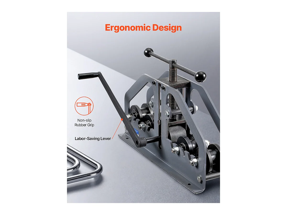 Cintreuse Manuelle de Tubes SucceBuy 10-13mm, Cintreuse à Rouleaux pour Tubes Manuelle avec 6 Matrices