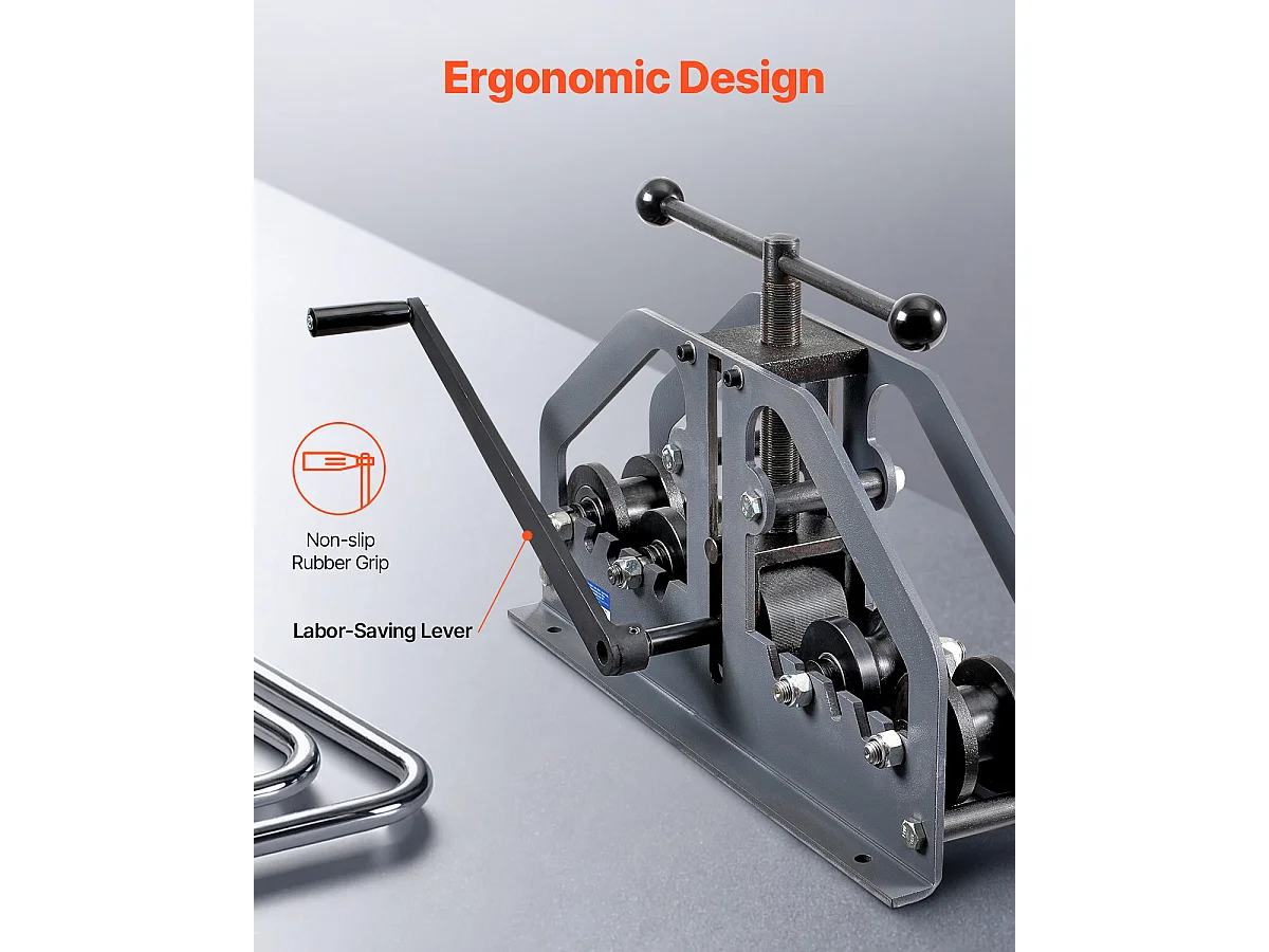 Cintreuse Manuelle de Tubes SucceBuy 10-13mm, Cintreuse à Rouleaux pour Tubes Manuelle avec 6 Matrices