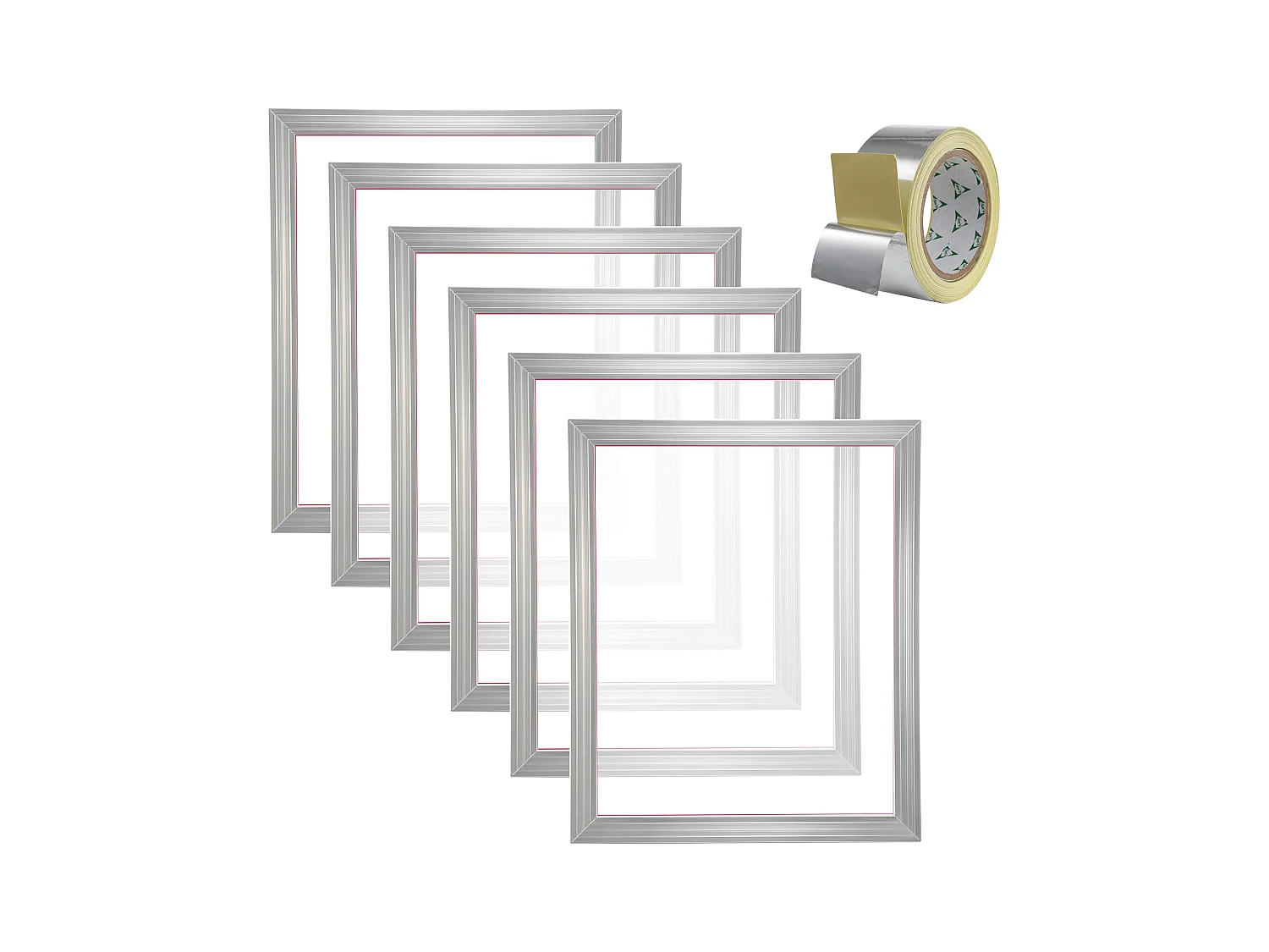 Kit de Sérigraphie SucceBuy, 51 x 61 cm, 305 Mesh, 6 Cadres D'écran