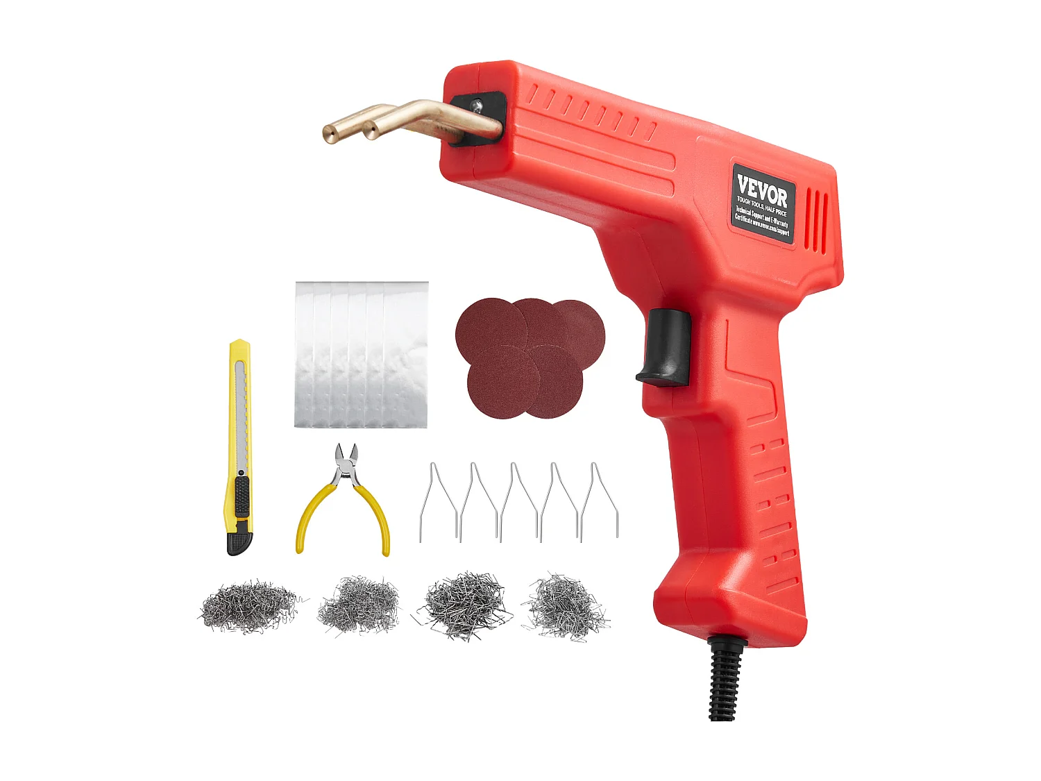 Pistola de Soldar, SucceBuy Pistola de Soldar de Plástico de 100 W com 800 Grampos