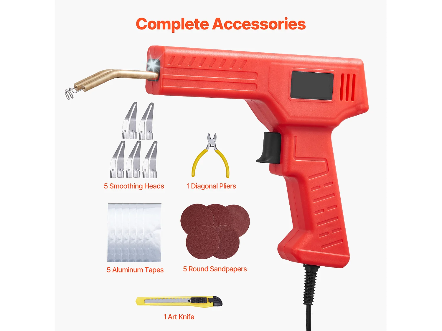 Pistola de Soldar, SucceBuy Pistola de Soldar de Plástico de 100 W com 800 Grampos