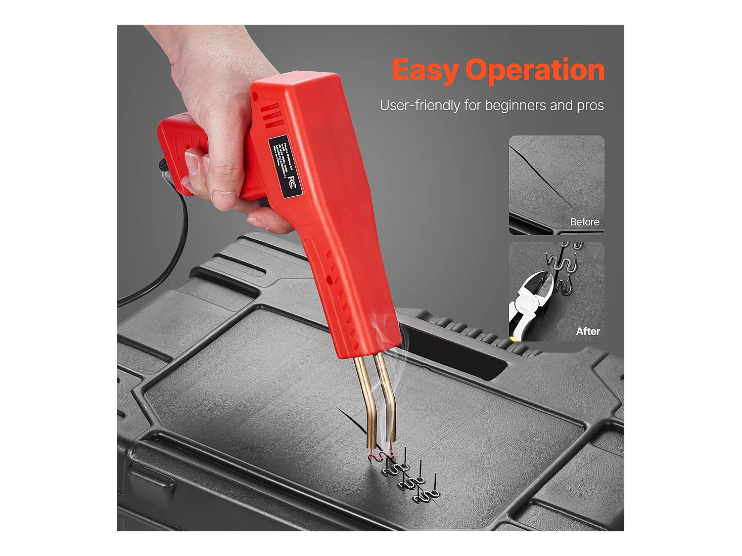 Pistolet de Soudage, SucceBuy Kit de Soudage Plastique Pistolet de Soudage Plastique 100 W et Fer 1 000 Agrafes et 60 Tiges