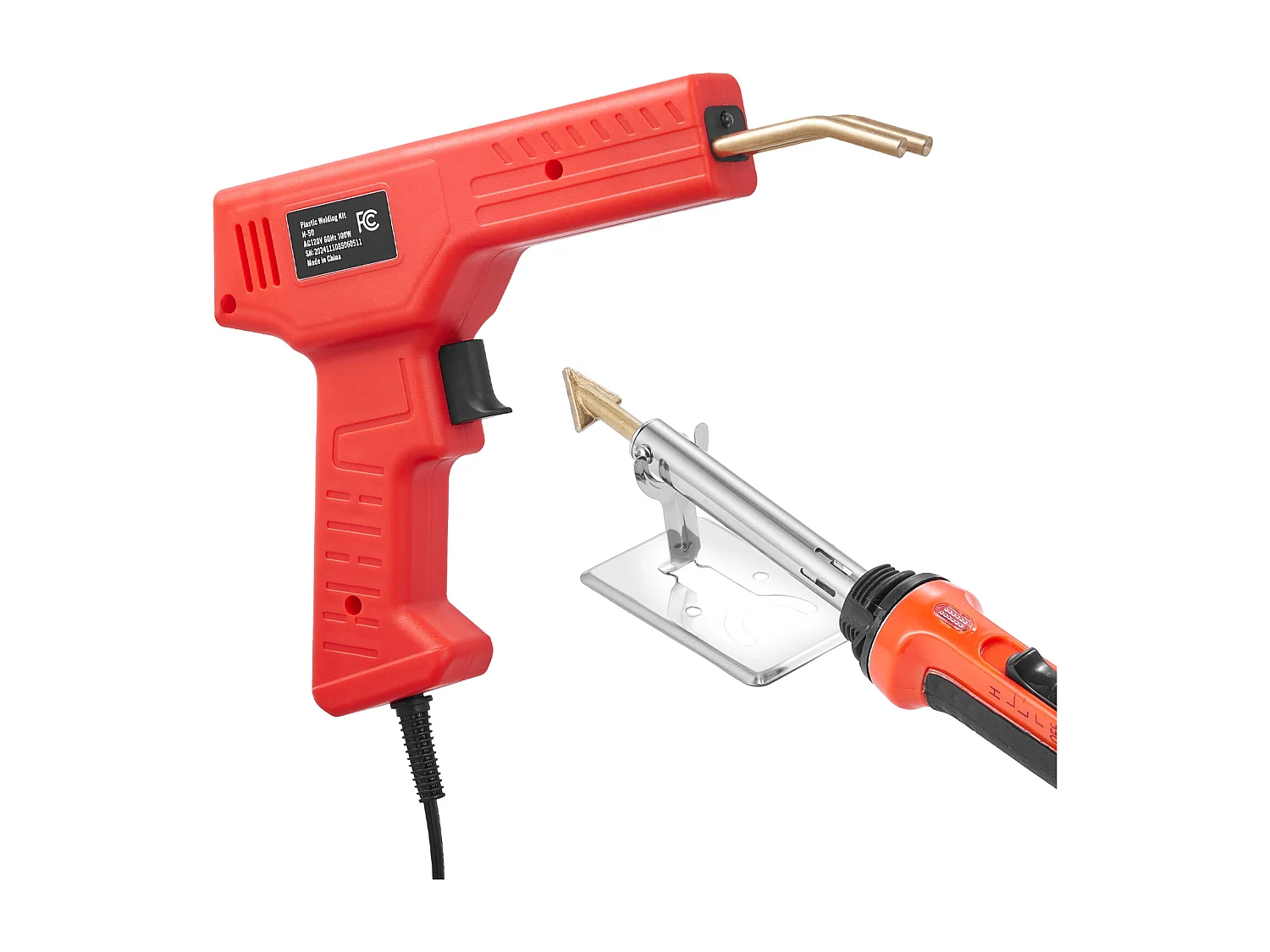 Pistolet de Soudage, SucceBuy Kit de Soudage Plastique Pistolet de Soudage Plastique 100 W et Fer 1 000 Agrafes et 60 Tiges