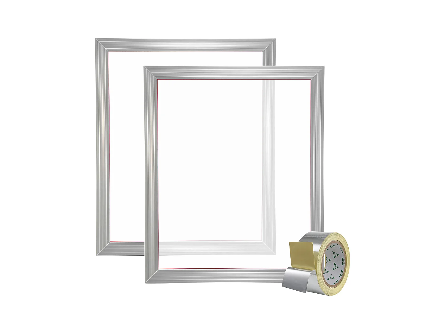 Kit de Sérigraphie SucceBuy, 51 x 61 cm, 160 Mesh, 2 Cadres en Aluminium , Maille en Nylon et Ruban D'étanchéité