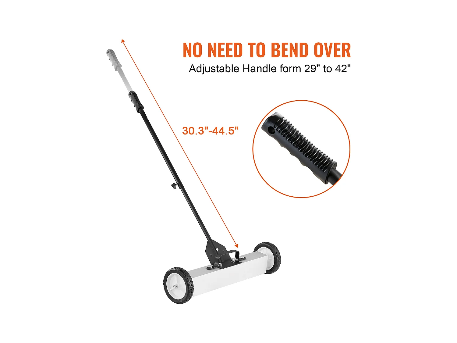 Magnetischer Kehrbesen, SucceBuy 22,6 kg Teleskop-Magnet-Hebewerkzeug für Schrauben und Metalle