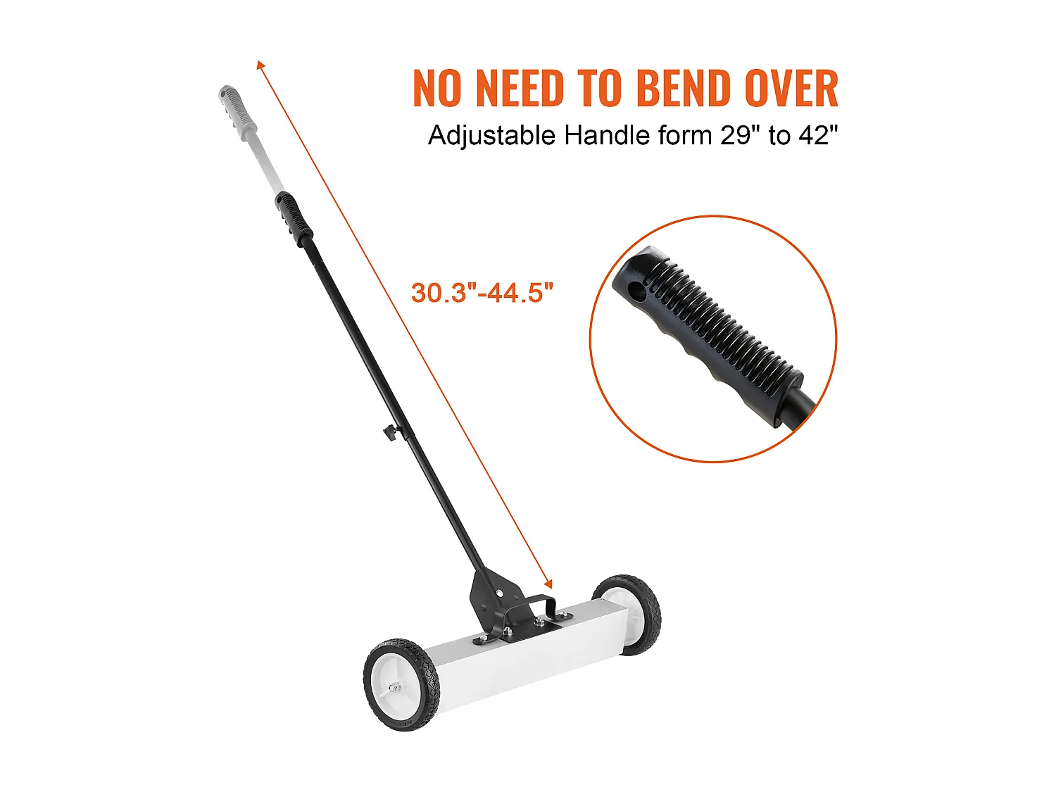 Balayeuse Magnétique, SucceBuy Outil de Ramassage Magnétique Télescopique de 22,6 kg pour Vis et Métaux