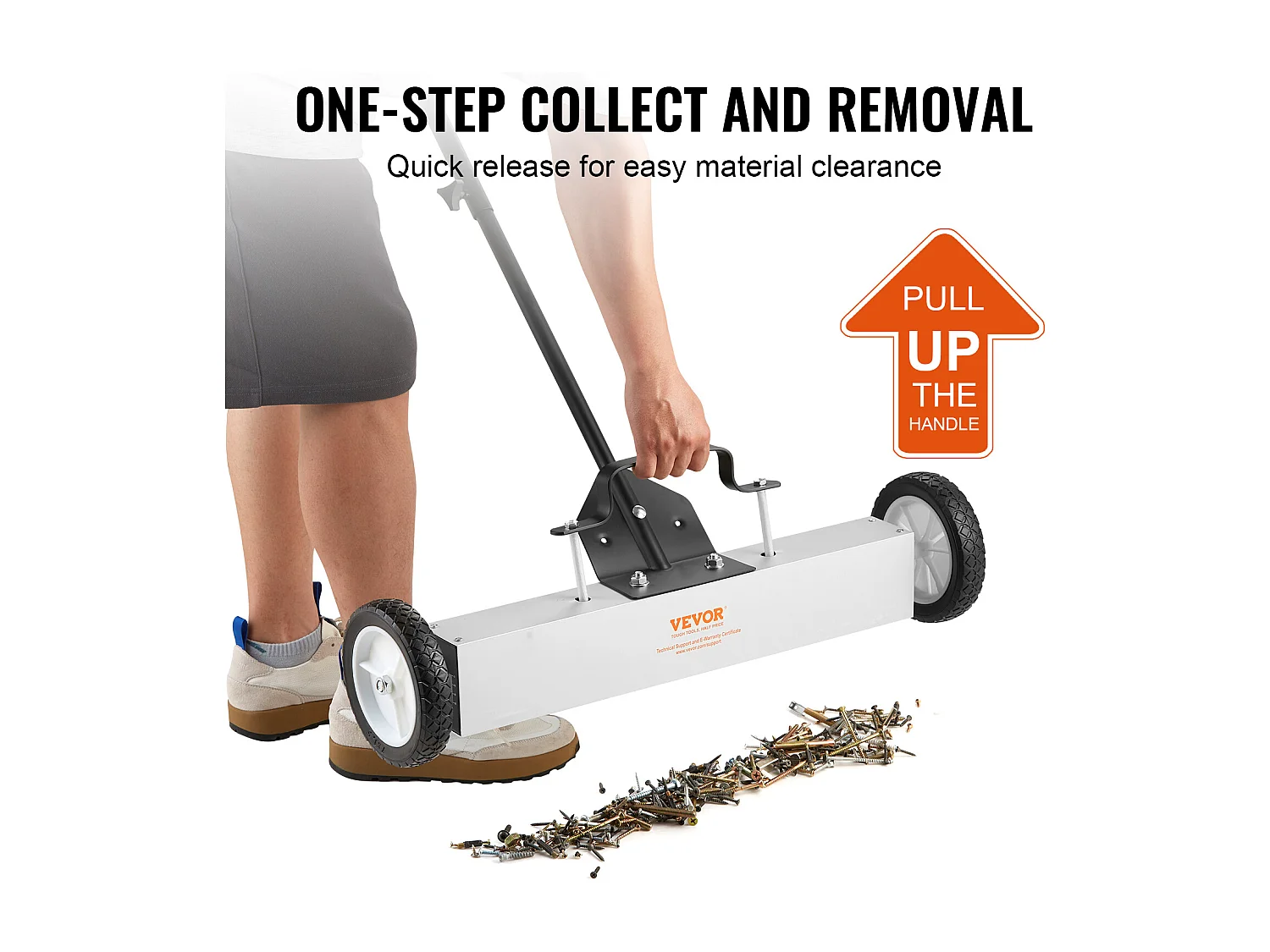 Balayeuse Magnétique, SucceBuy Outil de Ramassage Magnétique Télescopique de 22,6 kg pour Vis et Métaux