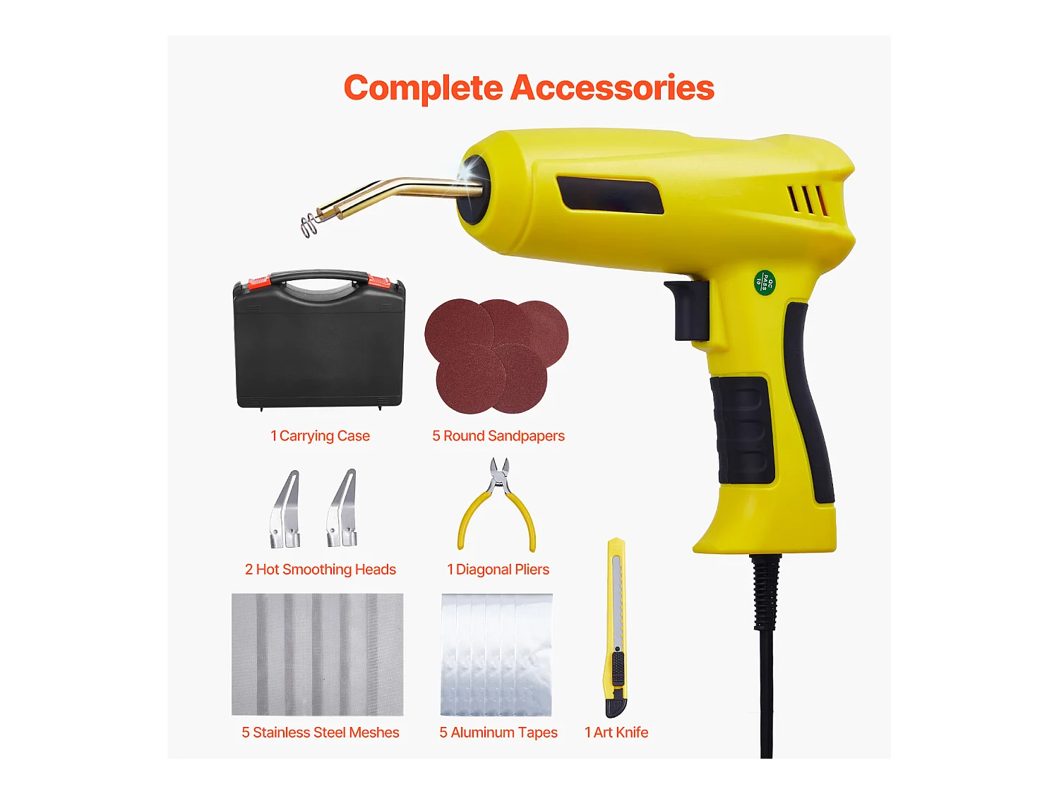 Pistolet de Soudage, SucceBuy Kit de Soudeuse Plastique 220 W avec 800 Agrafes et 56 Tiges