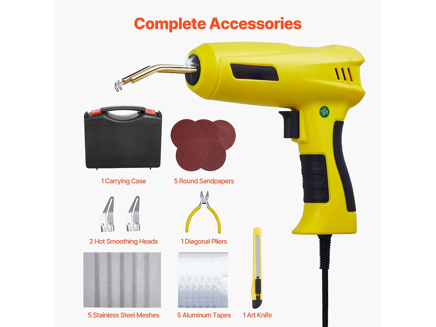 Pistolet de Soudage, SucceBuy Kit de Soudeuse Plastique 220 W avec 800 Agrafes et 56 Tiges