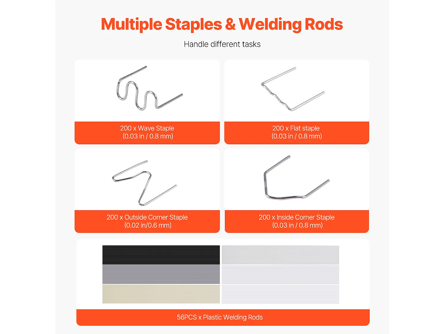 Pistolet de Soudage, SucceBuy Kit de Soudeuse Plastique 220 W avec 800 Agrafes et 56 Tiges