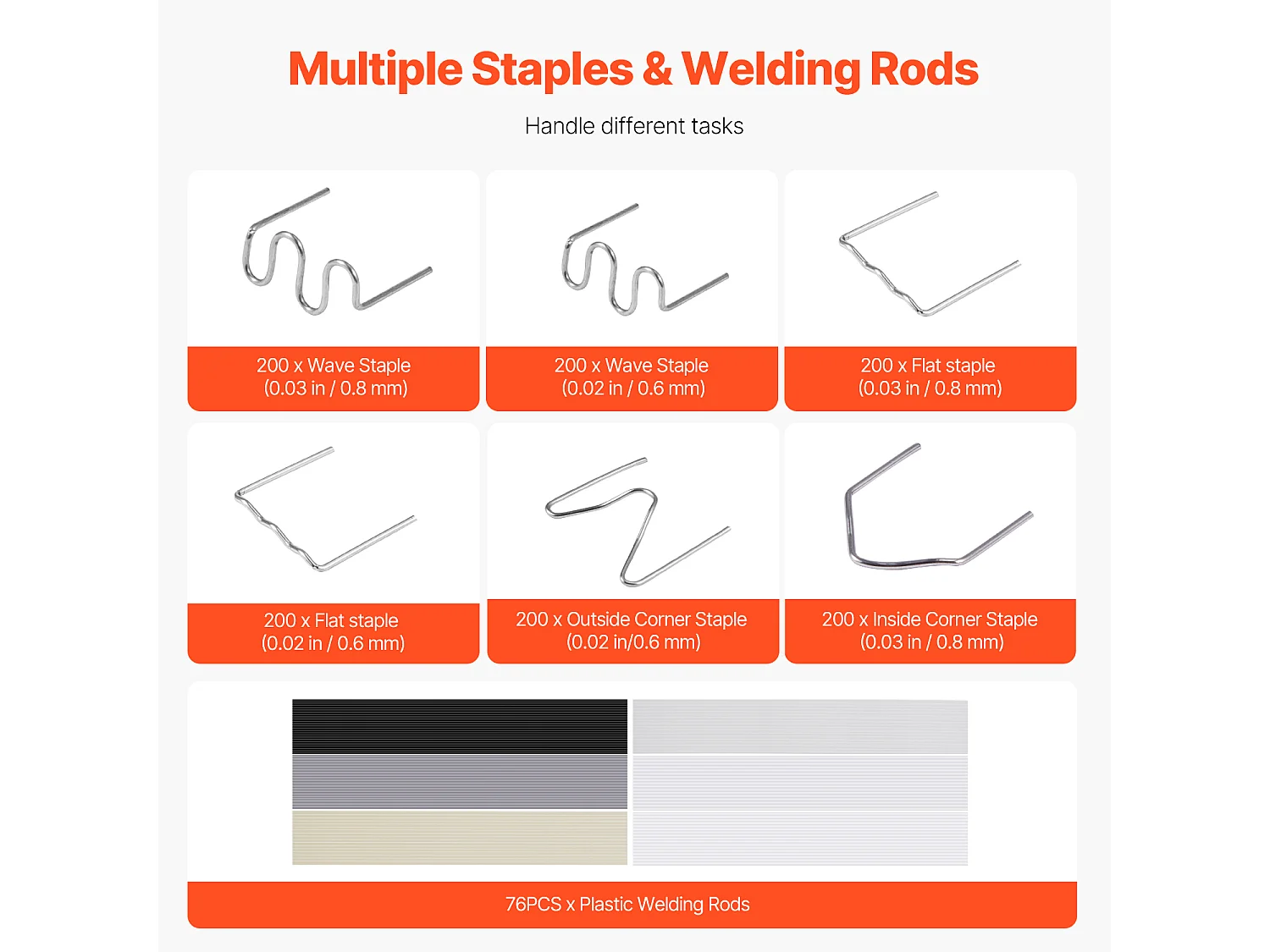 Pistola per Saldatura, SucceBuy Kit Saldatore per Plastica da 220 W con 1200 Punti e 76 Aste