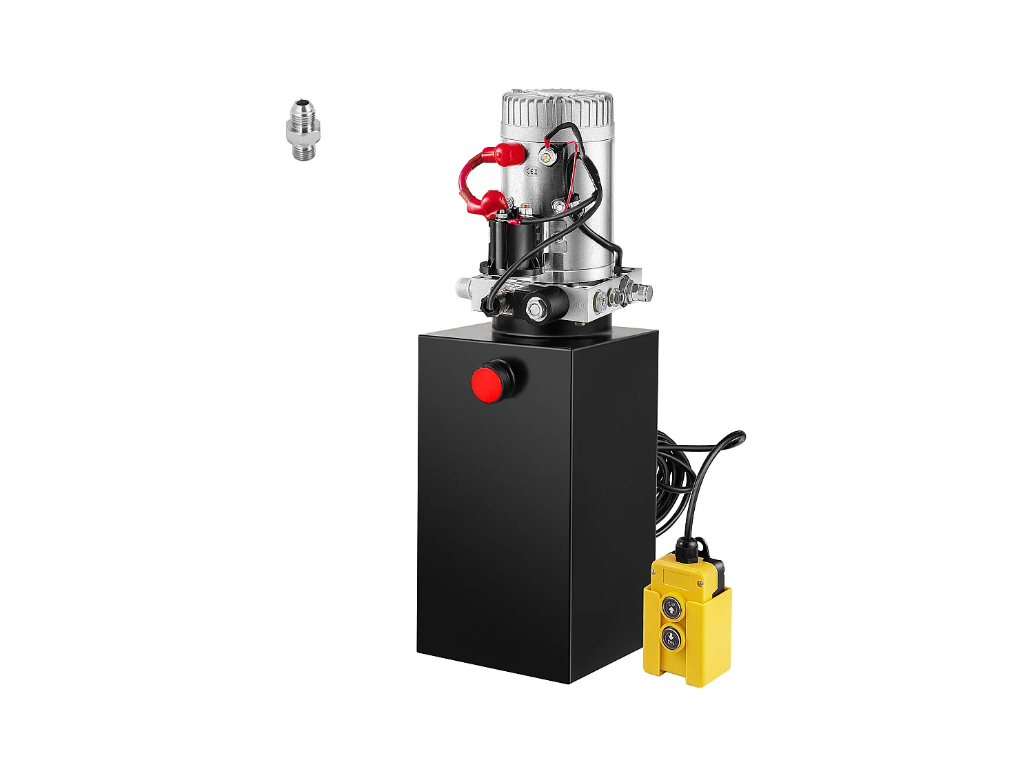 Pompa Hydrauliczna SucceBuy 10 L Pompa Hydrauliczna Jednostronnego Działania – 12 V Elektryczny Agregat do Przyczep Wywrotek