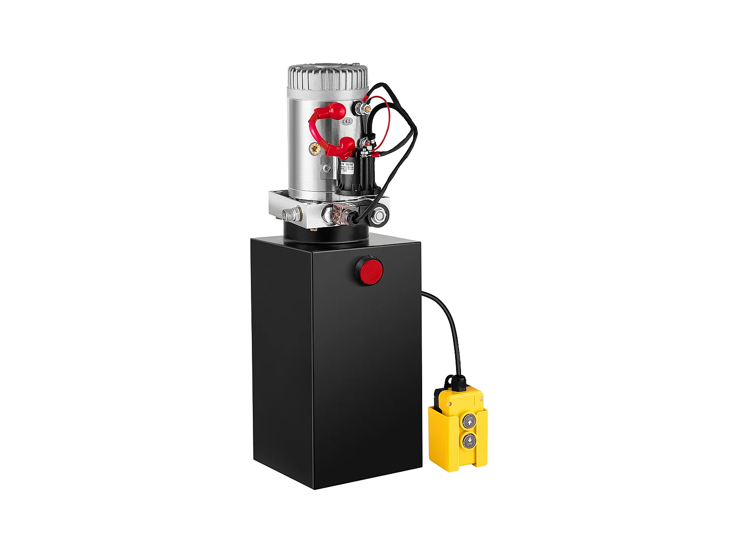 Pompa Hydrauliczna SucceBuy 10 L Pompa Hydrauliczna Jednostronnego Działania – 12 V Elektryczny Agregat do Przyczep Wywrotek