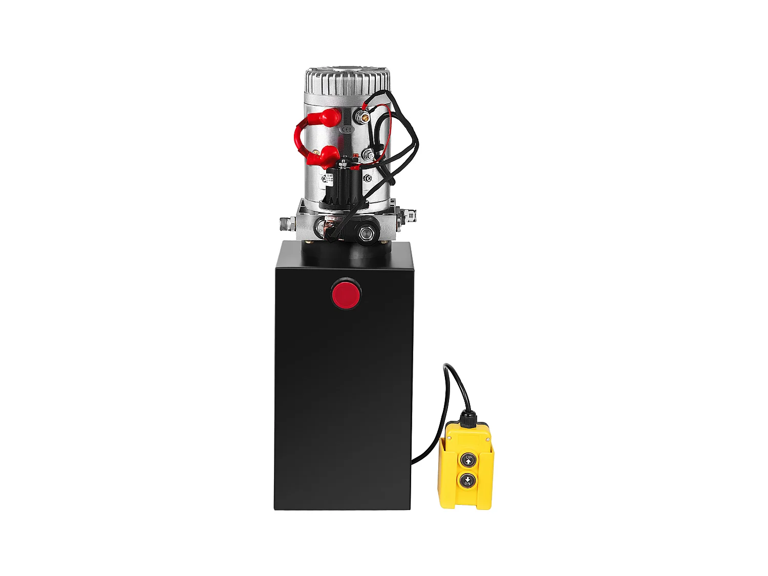 Pompa Hydrauliczna SucceBuy 10 L Pompa Hydrauliczna Jednostronnego Działania – 12 V Elektryczny Agregat do Przyczep Wywrotek
