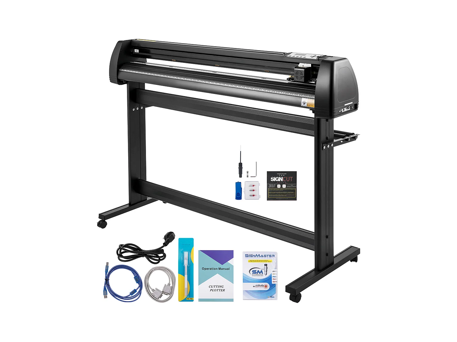 Plotter do Cięcia Winylu SucceBuy, Maszyna do Cięcia Winylu, 1350 mm, z Ekranem LCD i Oprogramowaniem SignCut