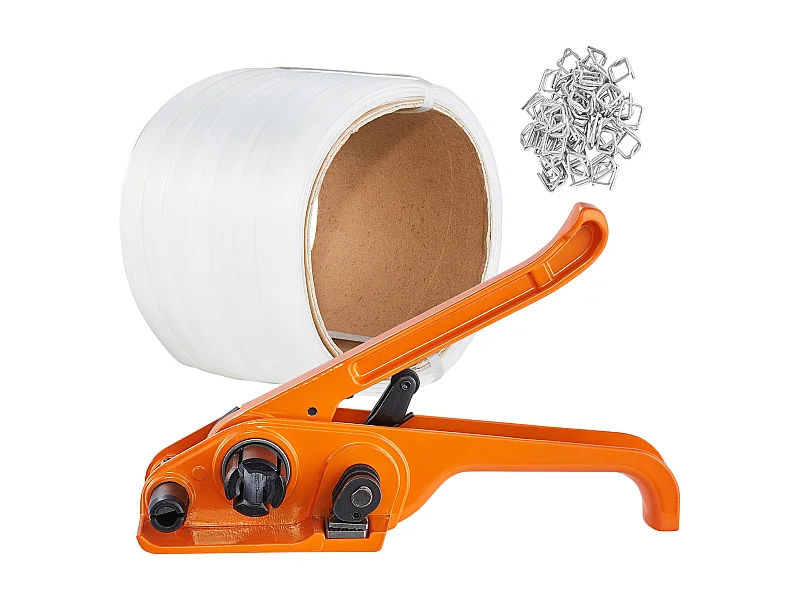 Ombandset SucceBuy voor Verpakking met Spanner en Koord van 100 m, Ideale Palletverpakkingsset, Omband voor Efficiënte Verpakking