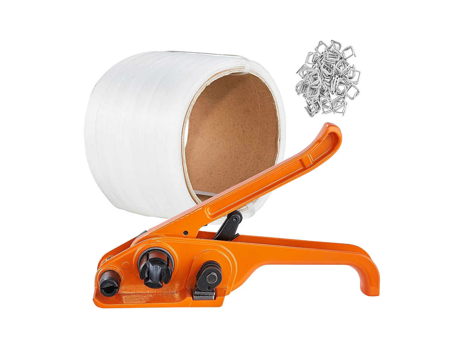 Kit de Cerclage SucceBuy d'Emballage avec Tendeur et Cordon de 100 m, Kit d'Emballage de Palette Idéal, Cerclage pour un Emballage Efficace