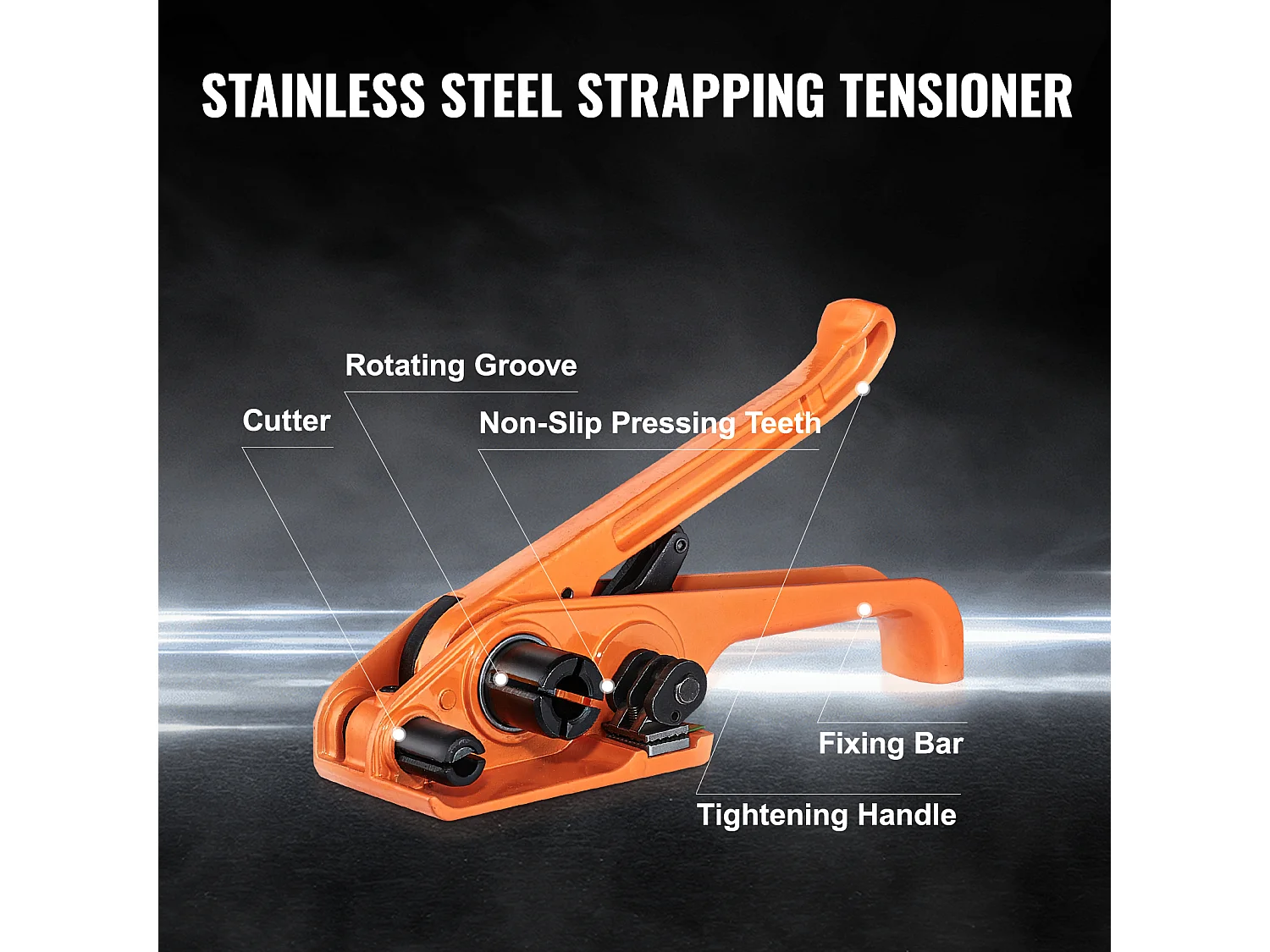 Kit de Cerclage SucceBuy d'Emballage avec Tendeur et Cordon de 100 m, Kit d'Emballage de Palette Idéal, Cerclage pour un Emballage Efficace