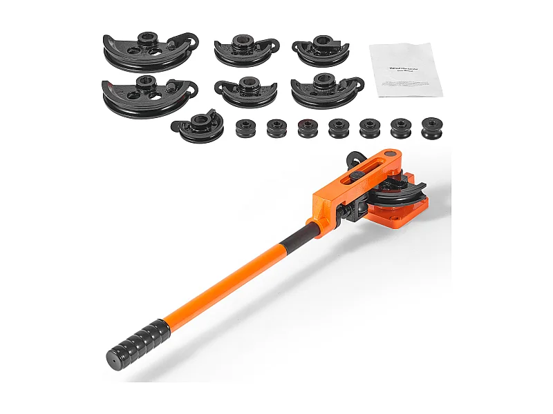 Cintreuse Manuelle de Tubes SucceBuy, 10-25mm, de Diamètre Extérieur avec 7 Matrices 180°, pour CVC, AC, Réfrigérateur, Réparation Automobile