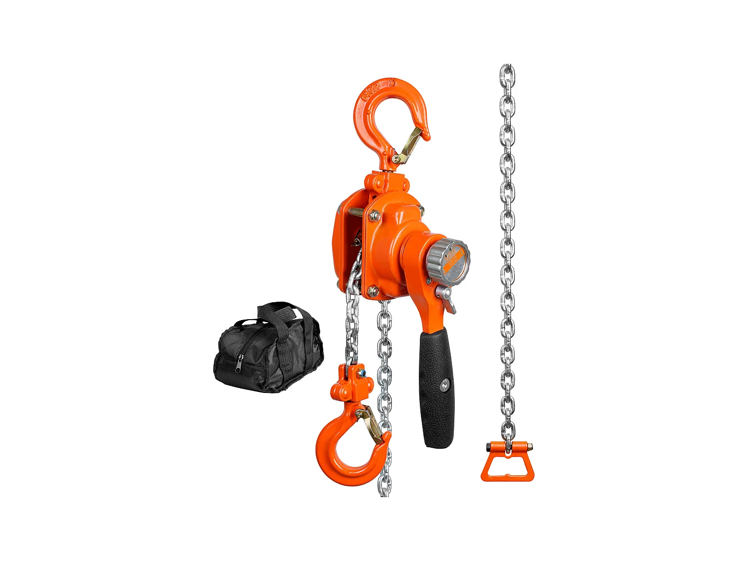 Argano, SucceBuy Paranco a Catena con Lever, Cricchetto G80, Capacità 0,25 Tn, Sollevamento 2,8 m