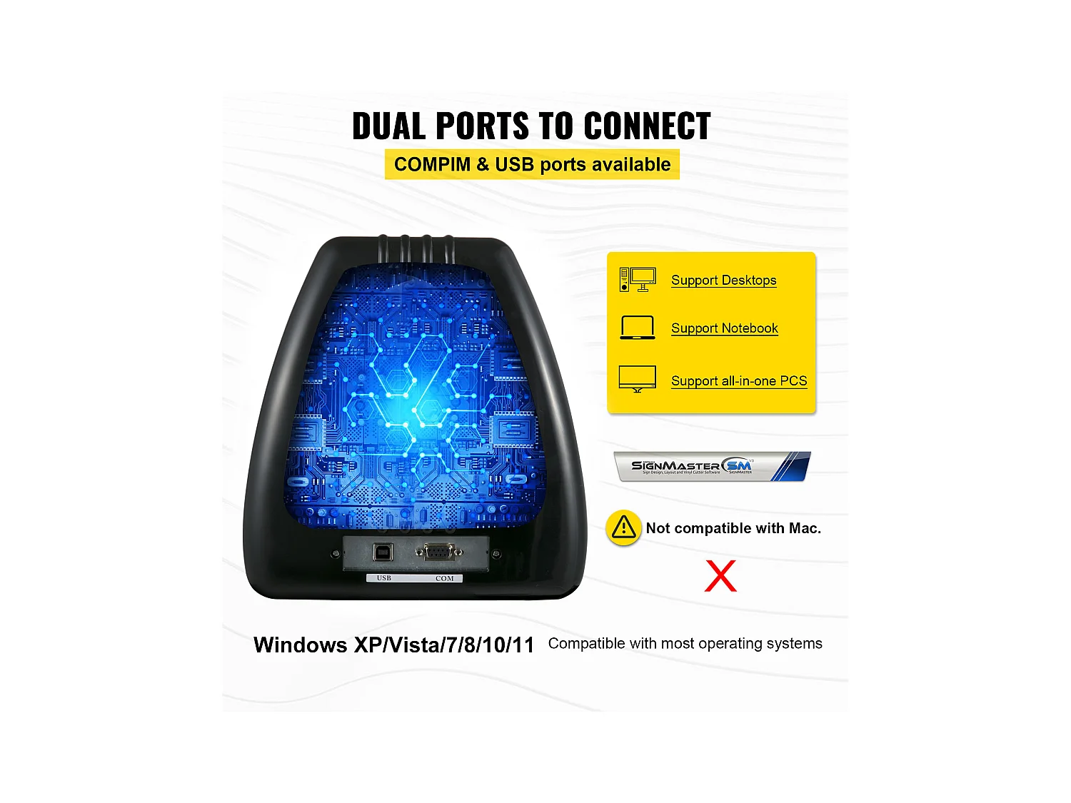 Vinylschneideplotter SucceBuy, Vinylschneidemaschine, 710 mm, Einstellbare Kraft und Geschwindigkeit, Plotter auf Standfuß, Werkzeugset, SignMaster